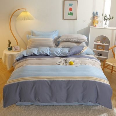 Tipo de ropa de cama de la boda Kit de cuatro piezas de la boda en 100% de algodón para el hospital de la escuela del hotel de casa
