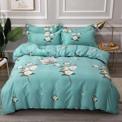 Tipo de ropa de cama de la boda Kit de cuatro piezas de la boda en 100% de algodón para el hospital de la escuela del hotel de casa