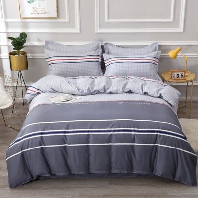 Tipo de ropa de cama de la boda Kit de cuatro piezas de la boda en 100% de algodón para el hospital de la escuela del hotel de casa