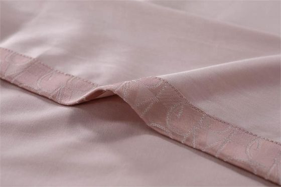 Color personalizado Tejido 300tc 100% de algodón puro Set de ropa de cama para hotel de lujo y familia