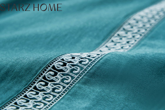 Permeabilidad al aire estilo europeo 100% algodón Jacquard 300TC 4Pcs ropa de cama conjuntos sin relleno
