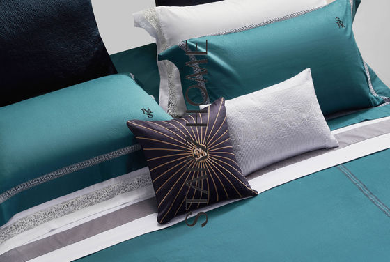 Permeabilidad al aire estilo europeo 100% algodón Jacquard 300TC 4Pcs ropa de cama conjuntos sin relleno
