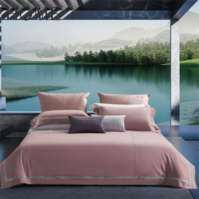 Permeabilidad al aire estilo europeo 100% algodón Jacquard 300TC 4Pcs ropa de cama conjuntos sin relleno