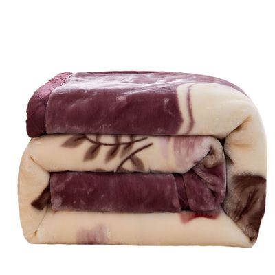 Muchos tipos gruesa de doble capa súper suave de coral de peluche de la cubierta de la boda 180 * 220CM