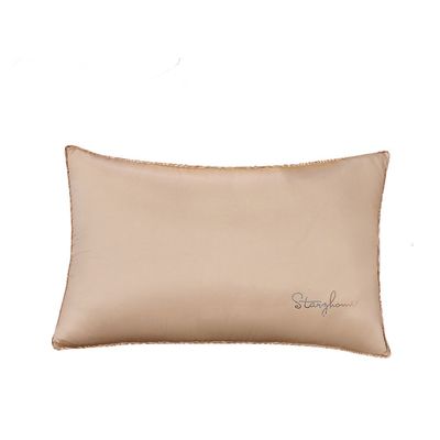 300tc de seda de morera dorada almohada compuesta tridimensional con un número de hilos personalizado