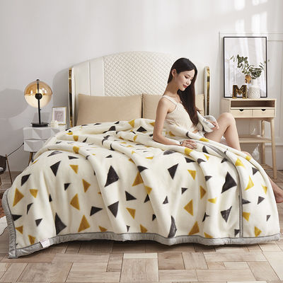 Muchos tipos gruesa de doble capa súper suave de coral de peluche de la cubierta de la boda 180 * 220CM