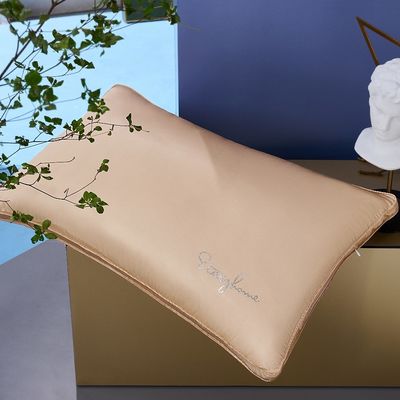 300tc de seda de morera dorada almohada compuesta tridimensional con un número de hilos personalizado