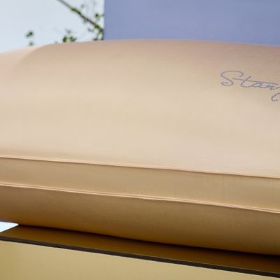 300tc de seda de morera dorada almohada compuesta tridimensional con un número de hilos personalizado