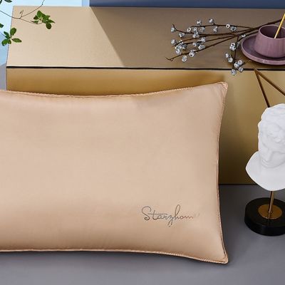 300tc de seda de morera dorada almohada compuesta tridimensional con un número de hilos personalizado