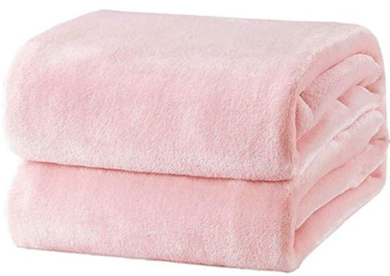 Tamaño personalizado Popular poliéster suave lanzar manta de coral de lana mantas para viajar