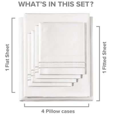 Cubierta de colchón y colchoneta 100% de algodón, cama para hoteles de lujo, ropa de cama