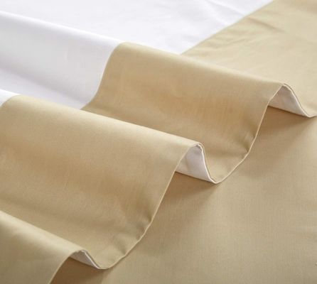 Star Hotel Plain White Luxury Comforter Quilt Cover Set de ropa de cama hecha de tejido de algodón
