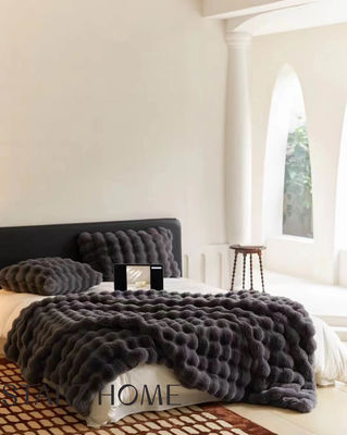 Cama de invierno de otoño 100% de poliéster de tela caliente para todas las estaciones