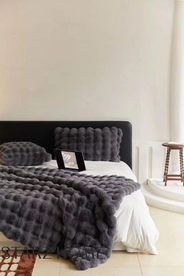 Cama de invierno de otoño 100% de poliéster de tela caliente para todas las estaciones