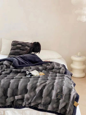 Cama de invierno de otoño 100% de poliéster de tela caliente para todas las estaciones