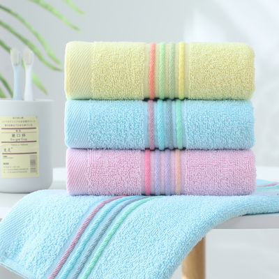 Toalla facial de tejido de algodón 100% para el baño en el hogar artículo doméstico engrosado y absorbente