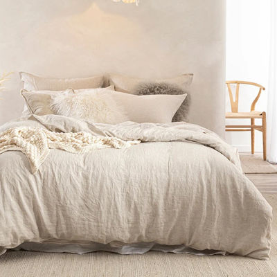 Tejido de terciopelo de la talla de la reina para ropa de cama de lino orgánico
