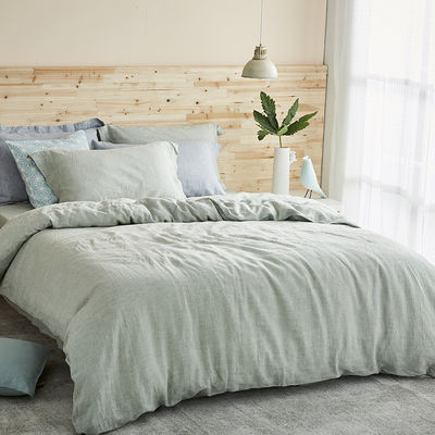 Tejido de terciopelo de la talla de la reina para ropa de cama de lino orgánico