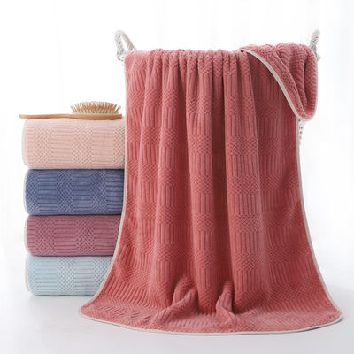 Toalla de ducha de baño para el hogar cómoda y rápida en terciopelo de coral súper suave