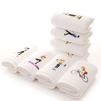Impresión de logotipo de sello Toallas de gimnasio de algodón para absorción rápida de sudor durante el entrenamiento