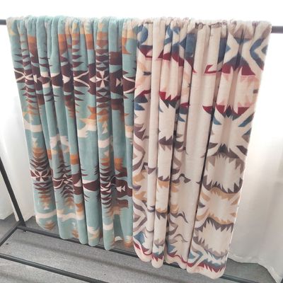 Cubierta de flanel Sherpa para ropa de cama Rey Reina tamaño doble Cubierta de poliéster tejido Boho