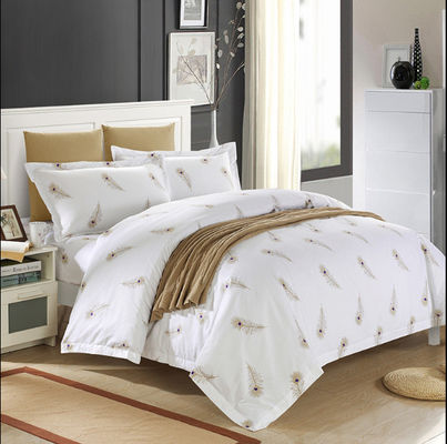 300tc estilo étnico chino Impreso de cuatro piezas de ropa de cama de algodón para el hotel popular