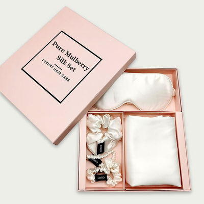 Conjunto de sombreros para mujeres Máscara para ojos 100% de seda de morera