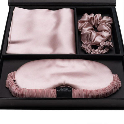 Conjunto de sombreros para mujeres Máscara para ojos 100% de seda de morera