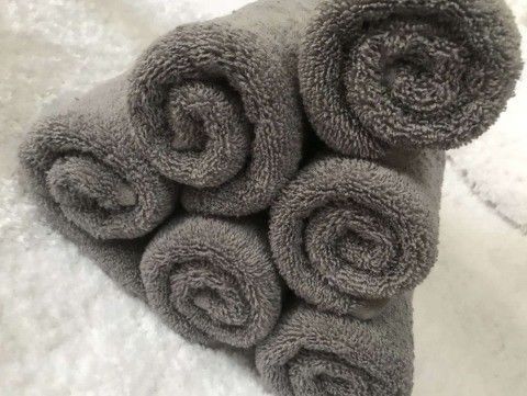 Café suave absorbente espesado hogar bebé algodón toalla grande 70 * 140cm rectángulo gris hotel toalla de baño