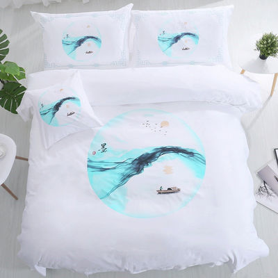 173 * 118 Densidad de tejido Algodón puro Blanco China Sábanas y mantas