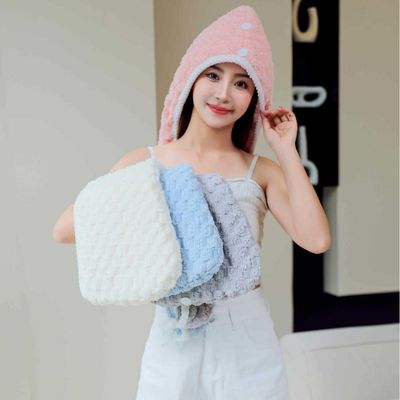 Toalla de secador de cabello de microfibra para secado rápido y cuidado del cabello después de la ducha