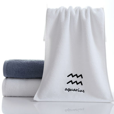 Conjunto de toallas de algodón puro Embroidery Logotipo Constellación Diseño Regalo ideal para parejas