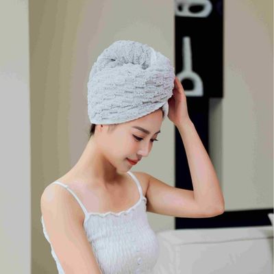 Toalla de secador de cabello de microfibra para secado rápido y cuidado del cabello después de la ducha