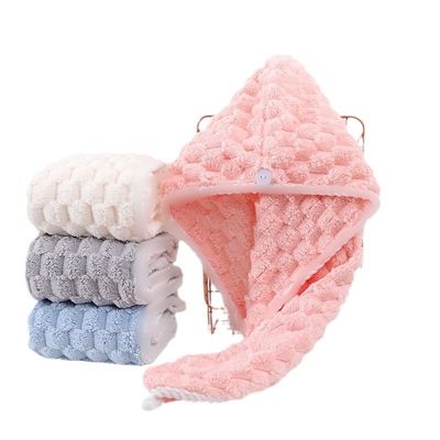 Toalla de secador de cabello de microfibra para secado rápido y cuidado del cabello después de la ducha