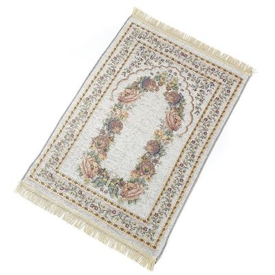 Alturas de la pila de peluche Abstracto patrón de hilo de algodón bordado Islamismo musulmán Islam Mat de oración