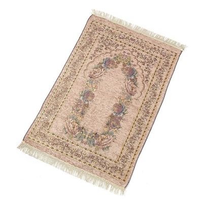 Alturas de la pila de peluche Abstracto patrón de hilo de algodón bordado Islamismo musulmán Islam Mat de oración