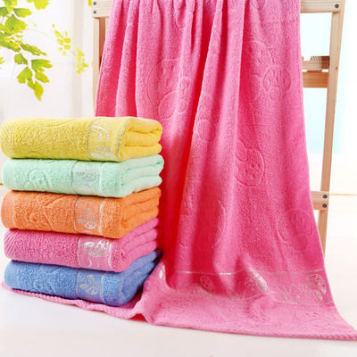 Toalla de baño de tejido redondo hecha de algodón 100% con suavidad espesa