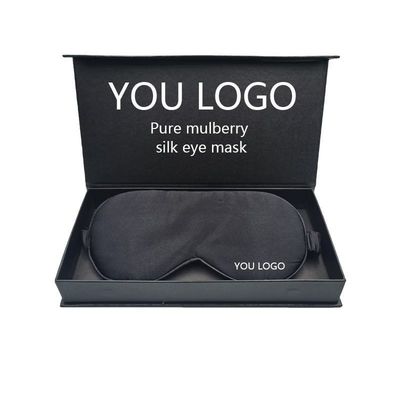 Etiqueta de logotipo personalizado Pura máscara de ojos de seda de morera 100% para dormir modelo sólido para el hogar