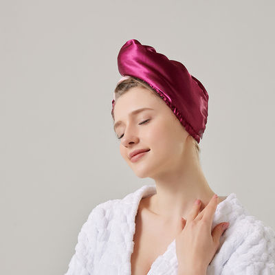 Capuchón de ducha de terciopelo de coral para mujeres Super absorbente y espeso