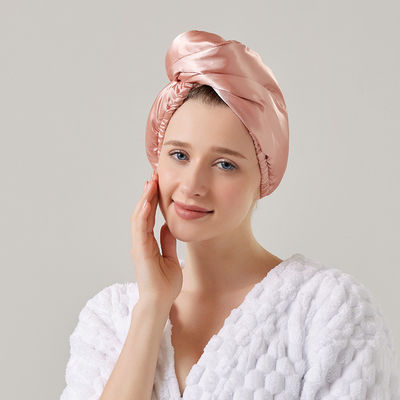 Capuchón de ducha de terciopelo de coral para mujeres Super absorbente y espeso