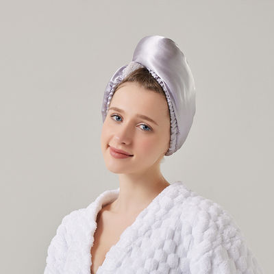 Capuchón de ducha de terciopelo de coral para mujeres Super absorbente y espeso