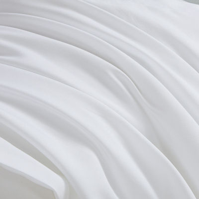 80 Cuenta de tejido Set de sábanas de hotel de algodón para sábanas personalizadas en color blanco