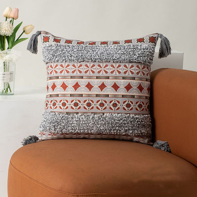 Cubierta de cojín de mosaico de patrón bohemio para fundas decorativas