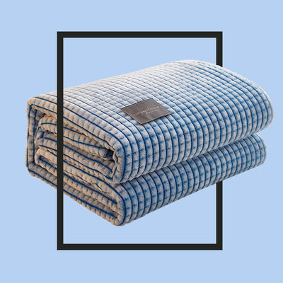 Cubierta de lana de leche suave y cómoda para cama individual infantil o aire acondicionado