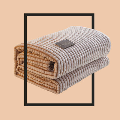 Cubierta de lana de leche suave y cómoda para cama individual infantil o aire acondicionado