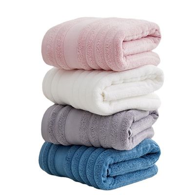 Toalla de baño de algodón 100% gruesa con logotipo bordado