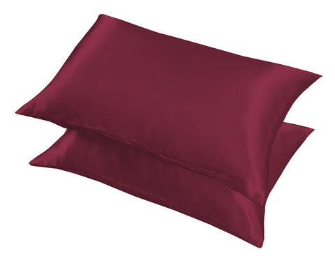 Cubierta de almohada de seda de morera suave y lisa 100% natural con cierre de cremallera o envolvente