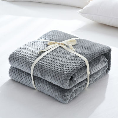 Cubierta de lana de coral de tamaño personalizado para la cama de oficina 150 * 200cm Camas de sofá de tacto suave