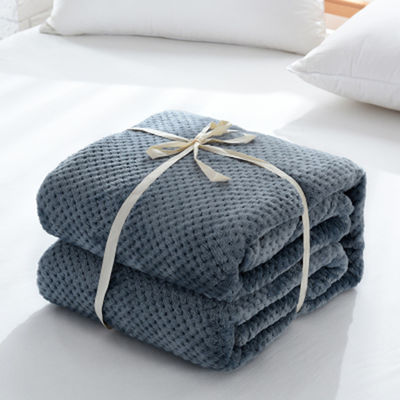 Cubierta de lana de coral de tamaño personalizado para la cama de oficina 150 * 200cm Camas de sofá de tacto suave
