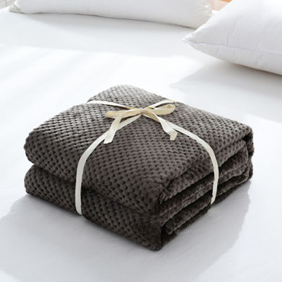 Cubierta de lana de coral de tamaño personalizado para la cama de oficina 150 * 200cm Camas de sofá de tacto suave